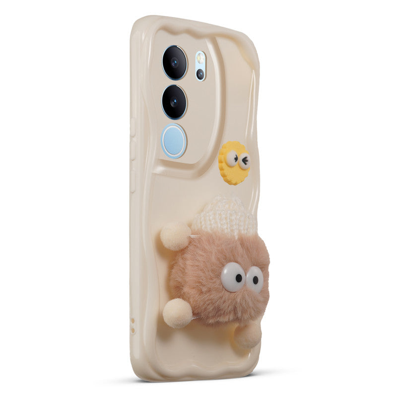 Wave Cute 3D Cartoon Back Cover Case for Vivo V29 5G