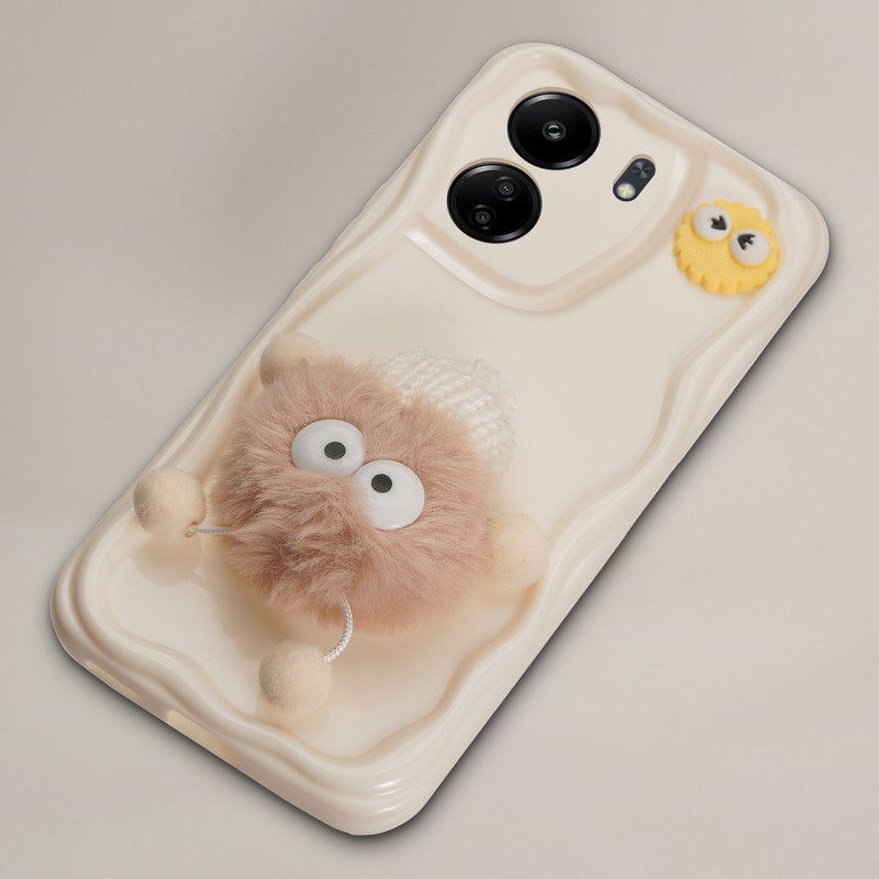 Wave Cute 3D Cartoon Back Cover Case for Redmi 13C 4G