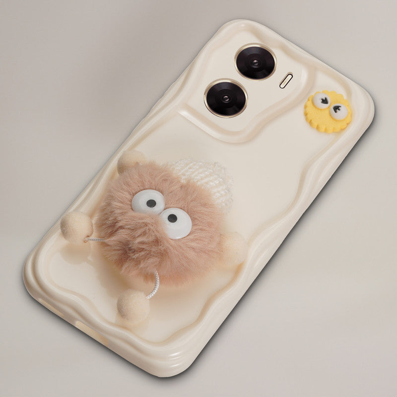 Wave Cute 3D Cartoon Back Cover Case for Vivo V29e 5G