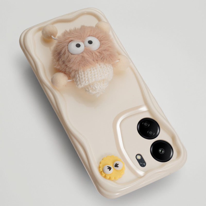 Wave Cute 3D Cartoon Back Cover Case for Redmi 13C 4G