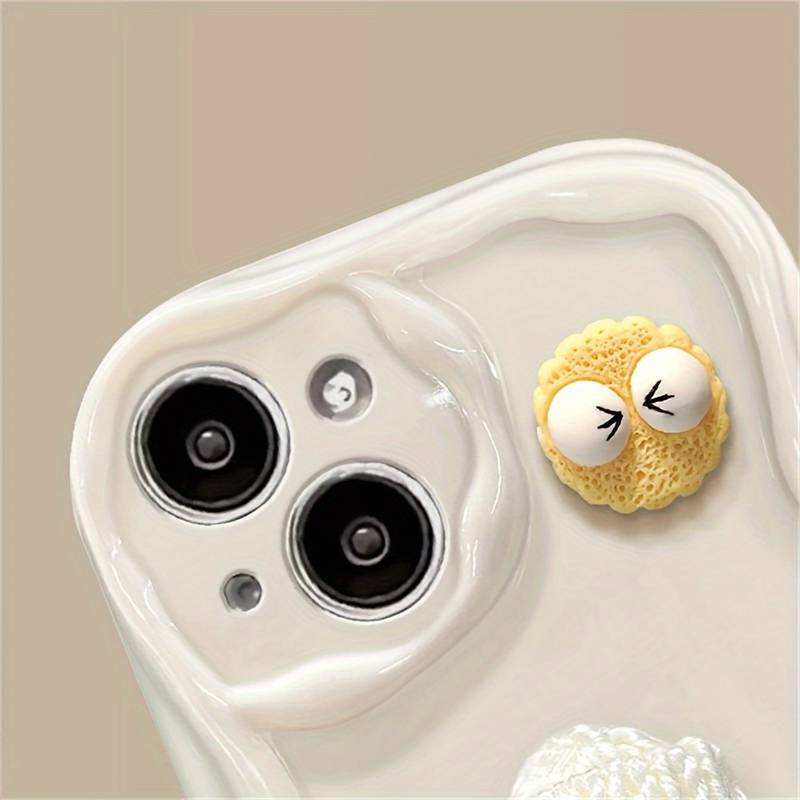 Wave Cute 3D Cartoon Back Cover Case for Apple iPhone 15