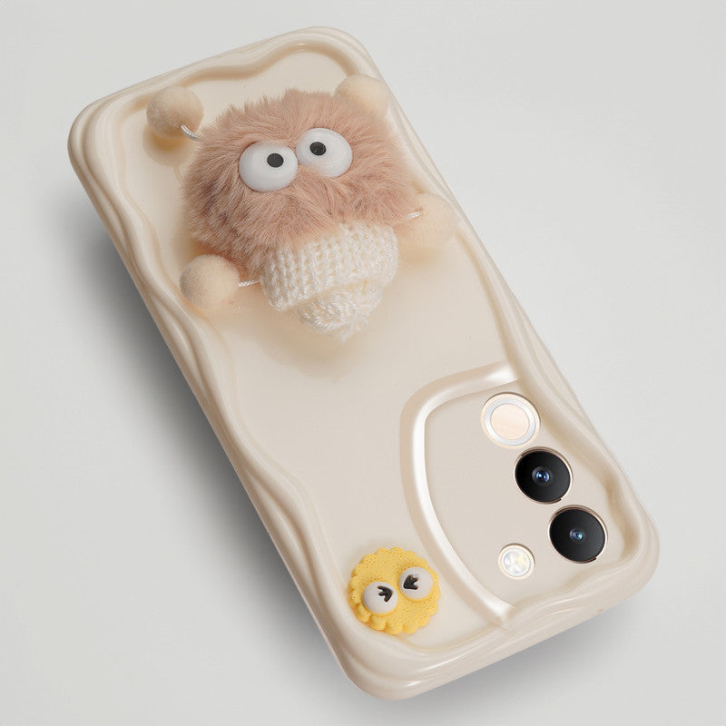 Wave Cute 3D Cartoon Back Cover Case for Vivo Y200 5G