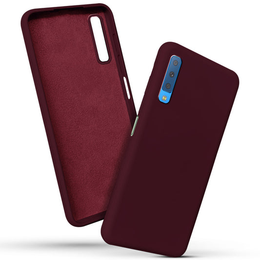 Premium Matte Silicone Back Cover for Samsung A7 2018