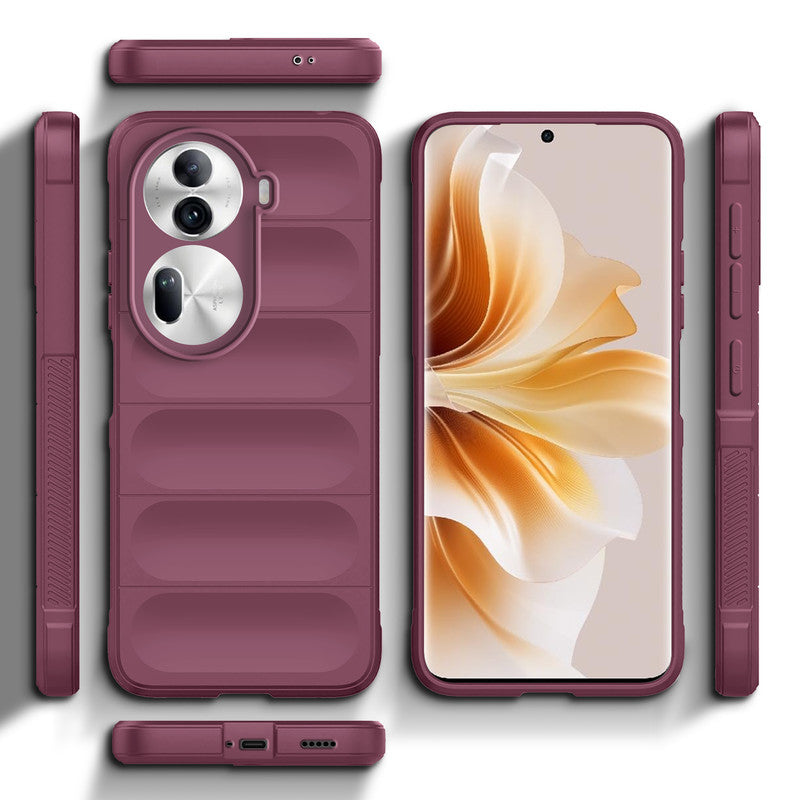 Soft Silicone Comfort Grip Back Cover Case For Oppo Reno 11 Pro 5G