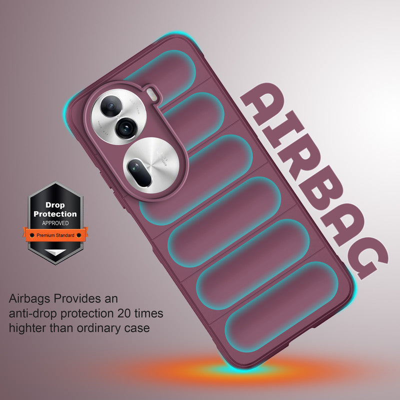Soft Silicone Comfort Grip Back Cover Case For Oppo Reno 11 Pro 5G
